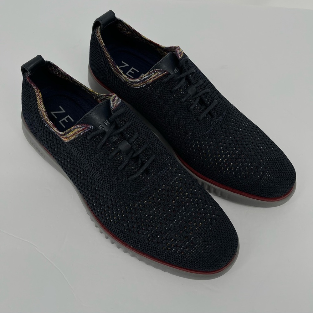Cole Haan Men’s 2.Zerogrand Stitchlite Shoes Size 9 Navy Multi Knit C31911